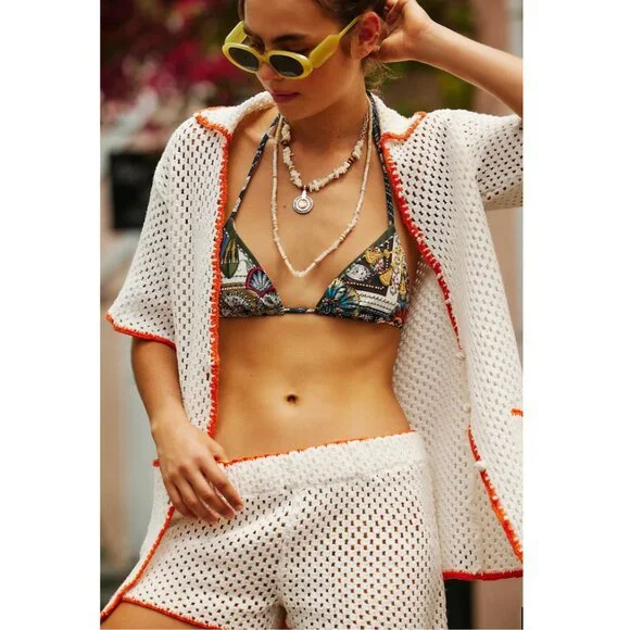 NWT FP Beach | Free People Cabana Fauxchet 2-Piece Set Swim Coverup | Size XS - Picture 3 of 16